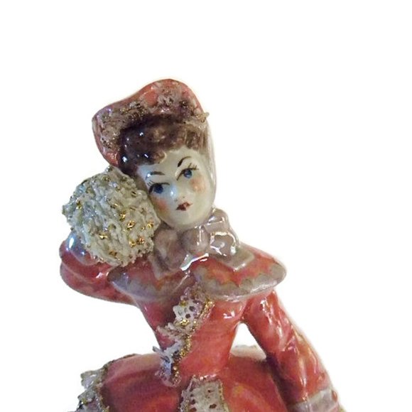 Ceramic Victorian Lady Figurine by Juanita Gilbert - Picture 2 of 10